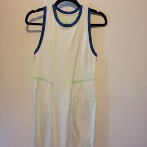 Sweaty Betty White and Blue Mini Dress